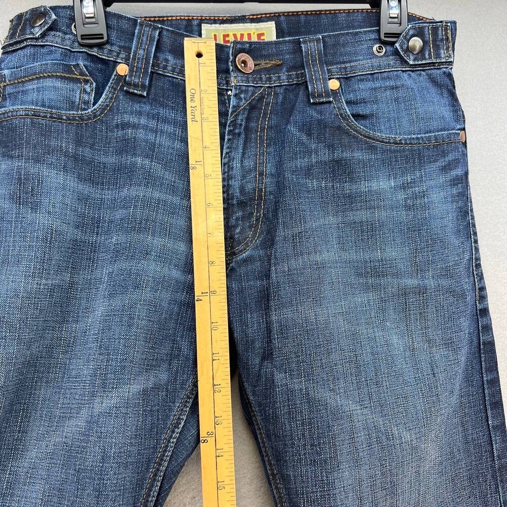Vintage Levi's 514 Men's Slim Straight Jeans Size W33/L32 Zipper Back Pockets - Picture 4 of 14